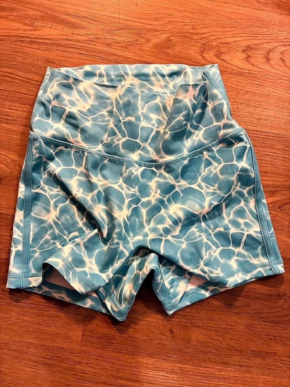 Buffbunny Collection Siren Short Athletic Shorts Blue & Pink Small